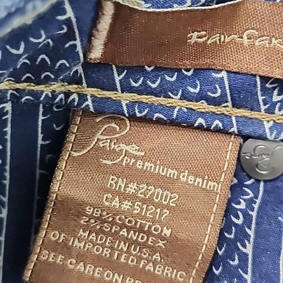 Paige Premium Denim Women’s Size 26 Fairfax Boot Cut Denim Jeans Rear Flaps Dark - Picture 8 of 12